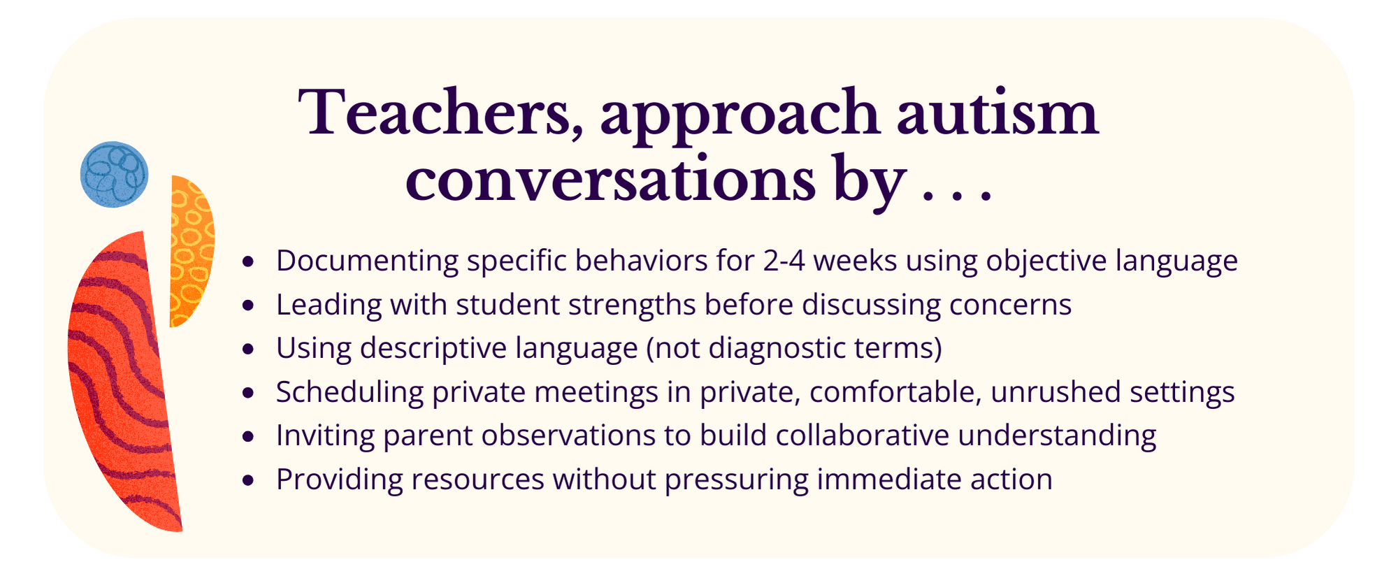 Teacher Conversations About Autism